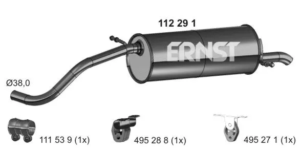 Rear Muffler (112291)