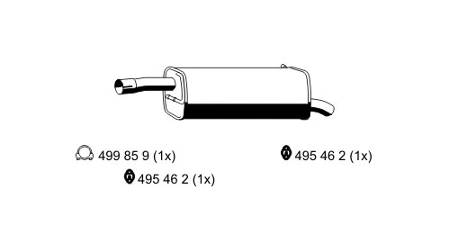 Rear Muffler (313186)