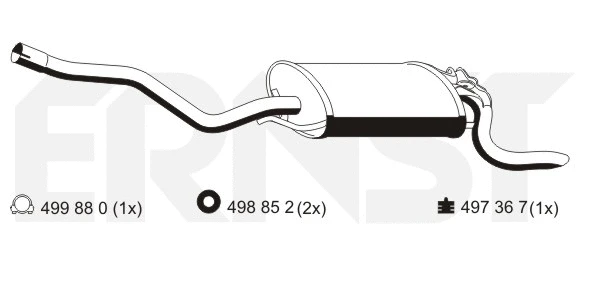 Rear Muffler (353014)