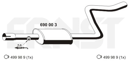Centre Muffler (690003)