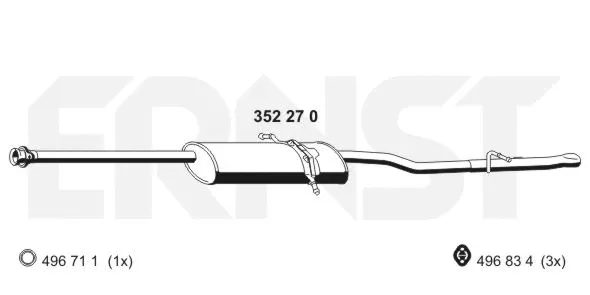 Rear Muffler (351270)