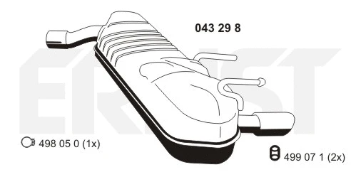 Rear Muffler (043298)