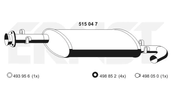 Centre Muffler (515047)