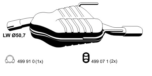 Rear Muffler (043281)