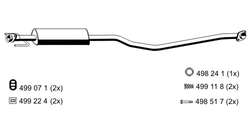 Centre Muffler (043021)