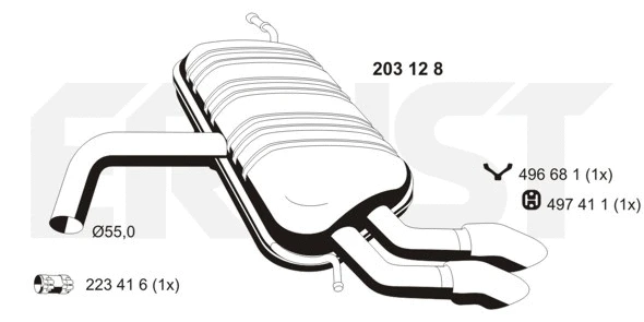 Rear Muffler (203128)
