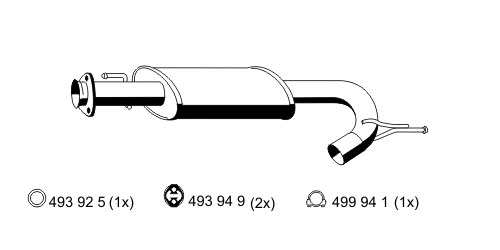 Centre Muffler (515092)
