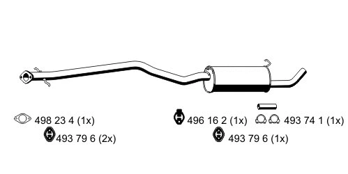 Centre Muffler (331173)