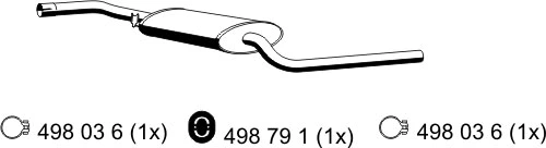 Centre Muffler (176033)