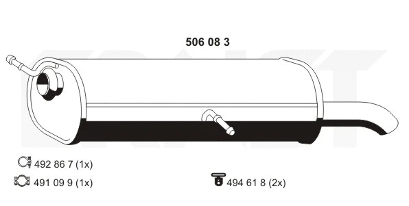 Rear Muffler (506083)