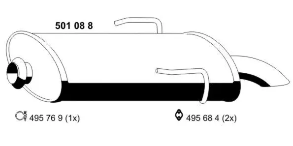 Rear Muffler (501088)