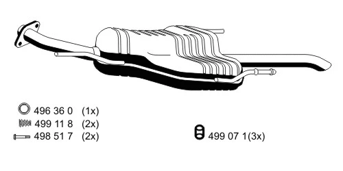 Rear Muffler (054102)