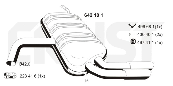 Rear Muffler (642101)
