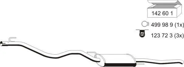 Rear Muffler (142182)