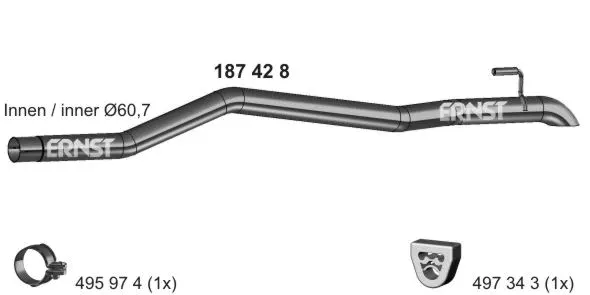 Exhaust Pipe (187428)