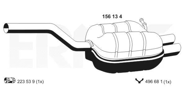 Rear Muffler (156134)