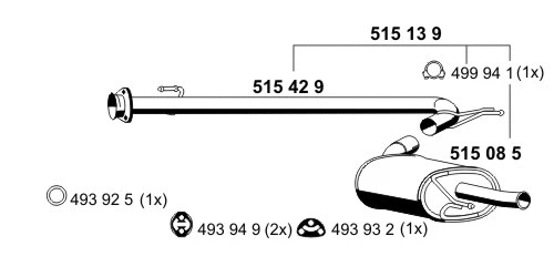 Rear Muffler (515139)