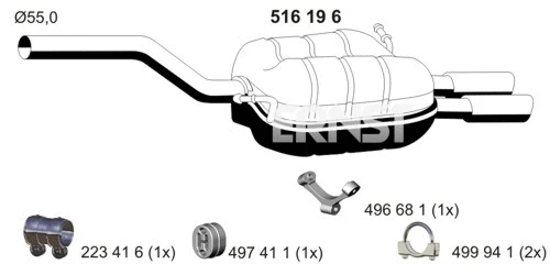 Rear Muffler (156196)