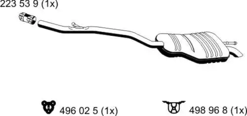 Rear Muffler (275095)