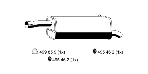 Rear Muffler (313193)