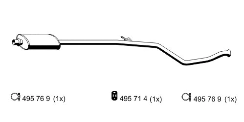 Centre Muffler (505024)