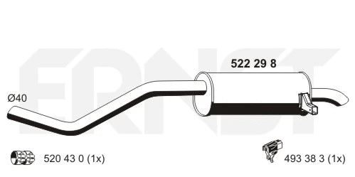 Rear Muffler (522298)