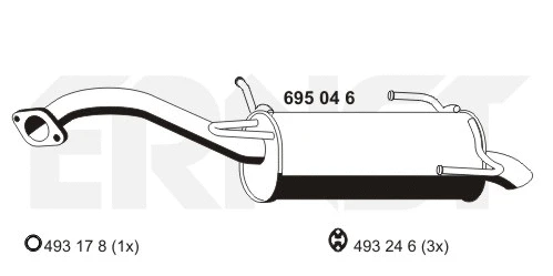 Rear Muffler (695046)