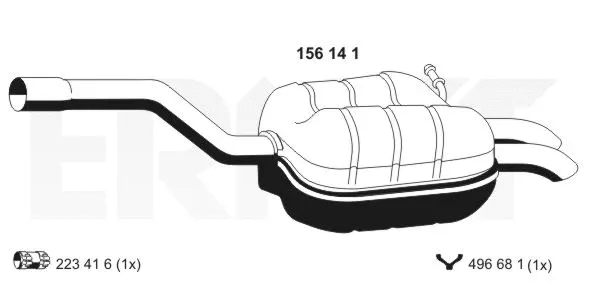 Rear Muffler (156141)