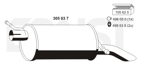 Rear Muffler (305037)