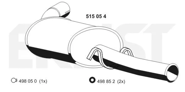 Rear Muffler (515054)