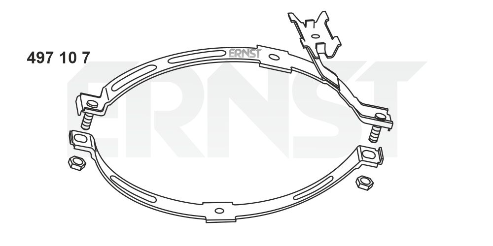 Bracket, muffler (497107)