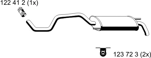 Rear Muffler (131032)