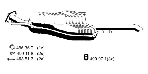 Rear Muffler (054096)