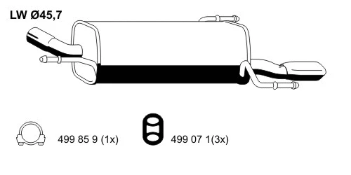 Rear Muffler (011181)