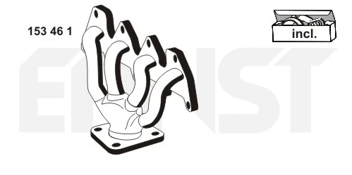 Manifold, exhaust system (153461)