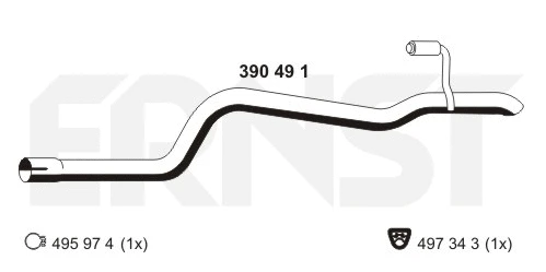 Exhaust Pipe (390491)