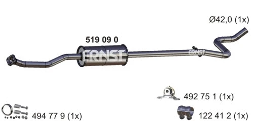 Centre Muffler (519090)