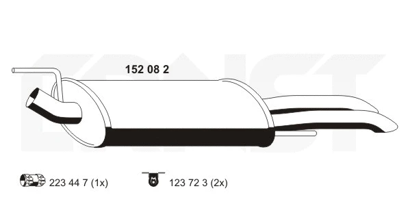 Rear Muffler (152082)
