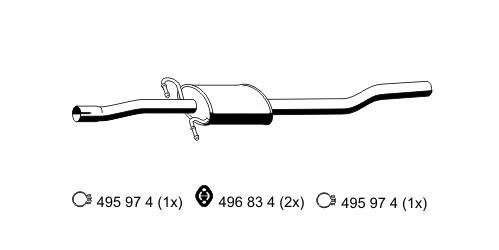 Centre Muffler (385091)