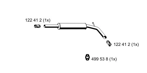 Centre Muffler (121101)