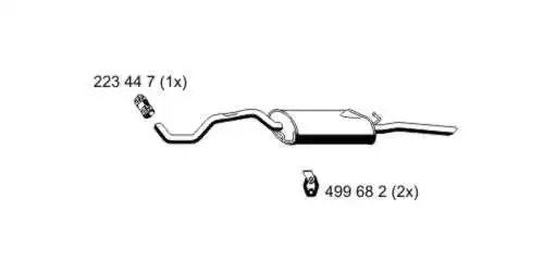 Rear Muffler (640053)