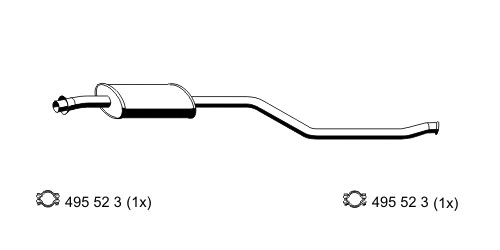 Centre Muffler (501002)