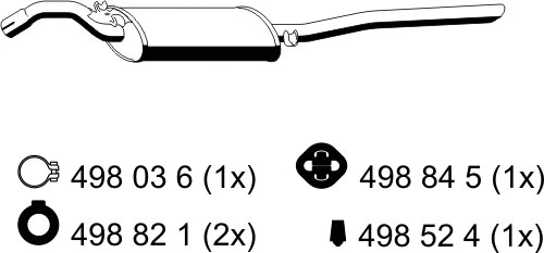 Rear Muffler (132275)