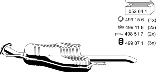 Rear Muffler (052191)