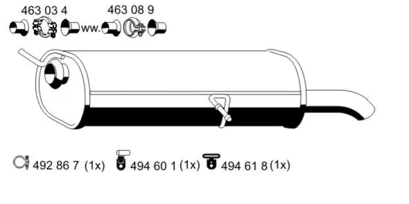 Rear Muffler (505116)