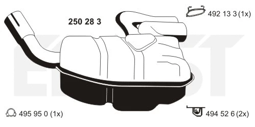 Rear Muffler (250283)