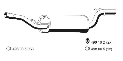 Centre Muffler (670111)