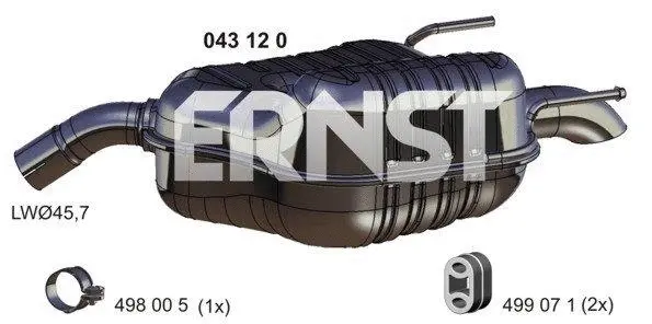 Rear Muffler (043120)