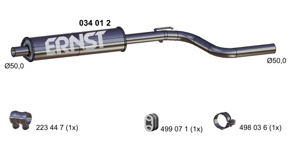 Centre Muffler (034012)