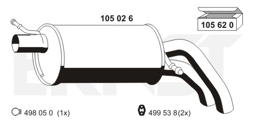 Rear Muffler (105026)